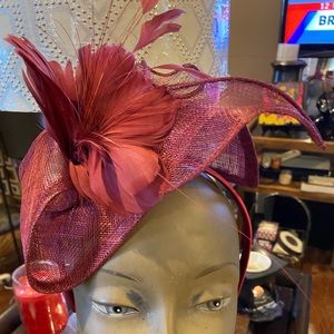 New with box merlot color fascinator